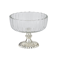 Small Fluted Glass Display Bowl - Thumb 1