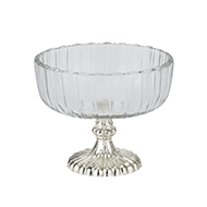 Small Fluted Glass Display Bowl - Thumb 1