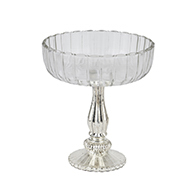 Medium Fluted Glass Display Bowl - Thumb 1