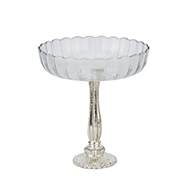 Large Fluted Glass Display Bowl - Thumb 1