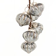 The Noel Collection Smoked Midnight Teardop Bauble Cluster - Thumb 1