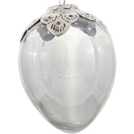 Noel Collection Smoked Midnight Medium Oval Crested Bauble - Thumb 1