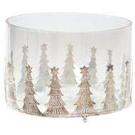Noel Collection Midnight Large Christmas Tree Candle Holder - Thumb 1
