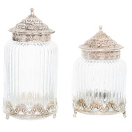 Decorative Silver Topped Large Trinket Jar - Thumb 2