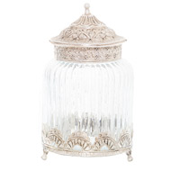 Decorative Silver Topped Trinket Jar - Thumb 1