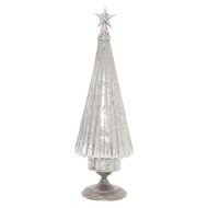 The Noel Collection Footed Glass Decorative Tree - Thumb 1