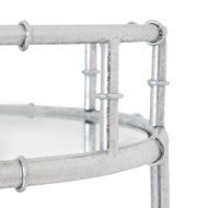 Silver Round Drinks Trolley - Thumb 4