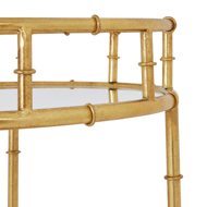 Gold Round Drinks Trolley - Thumb 4