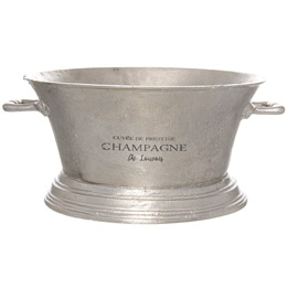 Large Antique Pewter Champagne Cooler - Thumb 1