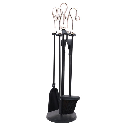 Chrome Crook Handled Companion Set - Thumb 1