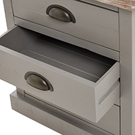 The Oxley Collection Three Drawer Bed Side - Thumb 2