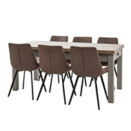 The Oxley Collection Dining Table With  Two Drawers - Thumb 4