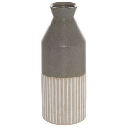 Mason Collection Grey Ceramic Ellipse Vase - Thumb 1