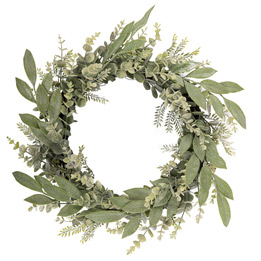 Ruscus And Eucalyptus Christmas  Wreath - Thumb 1