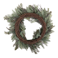 Winter Wreath With Eucalyptus And Fern - Thumb 2