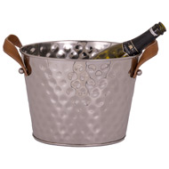 Silver Leather Handled Champagne Cooler - Thumb 5