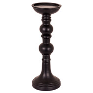 Large Black Column Candle Stand - Thumb 1