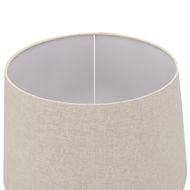 Delaney Natural Wash Urn Lamp With Linen Shade - Thumb 3