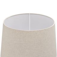 Delaney Grey Pillar Lamp With Linen Shade - Thumb 3