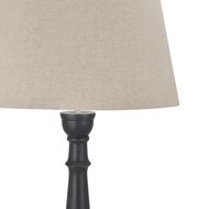 Delaney Grey Droplet Floor Lamp With Linen Shade - Thumb 2