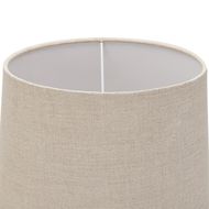 Delaney Natural Wash Candlestick Lamp With Linen Shade - Thumb 3