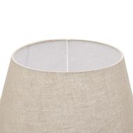 Delaney Grey Goblet Candlestick Lamp With Linen Shade - Thumb 3