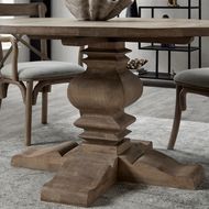 Copgrove Collection Round Pedestal Dining Table - Thumb 6