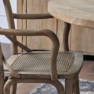 Copgrove Collection Cross Back Carver Chair With Rush Seat - Thumb 6