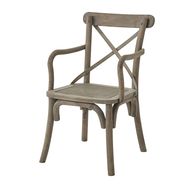 Copgrove Collection Cross Back Carver Chair With Rush Seat - Thumb 1
