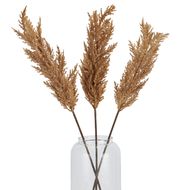 Taupe Faux Dried Pampas Grass Stem - Thumb 5