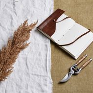 Taupe Faux Dried Pampas Grass Stem - Thumb 1