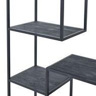 Large Black Multi Shelf Unit - Thumb 2