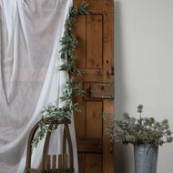LED Winter Garland With Eucalyptus And Lambs Ear - Thumb 3