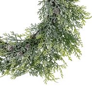 Frosted Pine Wreath With Pinecones - Thumb 2