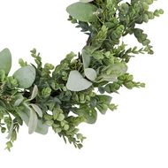 LED Winter Wreath With Eucalyptus And Lambs Ear - Thumb 3