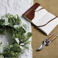 LED Winter Wreath With Eucalyptus And Lambs Ear - Thumb 5