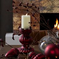 Ruby Red Bonbon Large Candle Holder - Thumb 3
