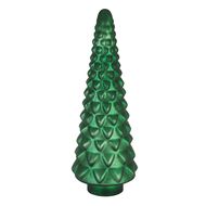 Noel Collection Large Forest Green Glass Decorative Tree - Thumb 1