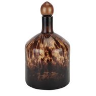 Amber Dapple Bottle With Stopper - Thumb 1