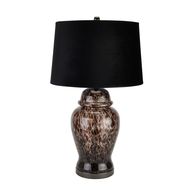 Black Dapple Acanthus Lamp - Thumb 1