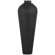 Matt Black Medium Hammered Vase Without Lid - Thumb 3