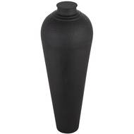 Matt Black Large Hammered Vase With Lid - Thumb 2