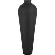 Matt Black Large Hammered Vase With Lid - Thumb 3