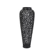 Black Cast Lattice Vase - Thumb 1