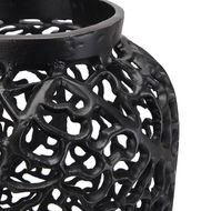 Black Cast Lattice Large Vase - Thumb 3