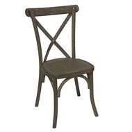 Light Oak Cross Back Dining Chair - Thumb 1