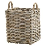 Set of 3 Kubu Rattan Square Storage Baskets - Thumb 5