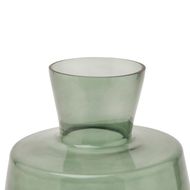 Smoked Sage Glass Large Ellipse Vase - Thumb 2