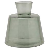 Smoked Sage Glass Ellipse Vase - Thumb 1