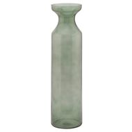 Smoked Sage Glass Tall Fluted Vase - Thumb 1